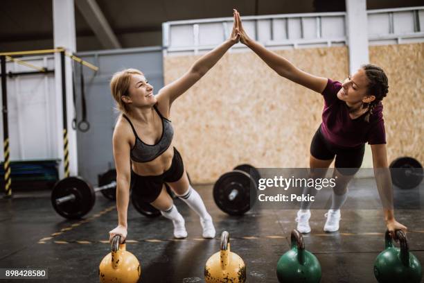 high five push ups - self defeat stock pictures, royalty-free photos & images