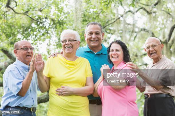 multi-generation hispanic family, 90 year old - 70 year male stock pictures, royalty-free photos & images