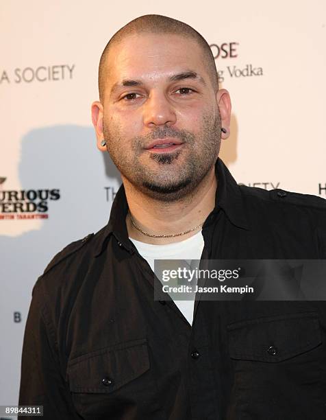 Actor Guillermo Diaz attends The Cinema Society & Hugo Boss screening of "Inglourious Basterds" at SVA Theater on August 17, 2009 in New York City.