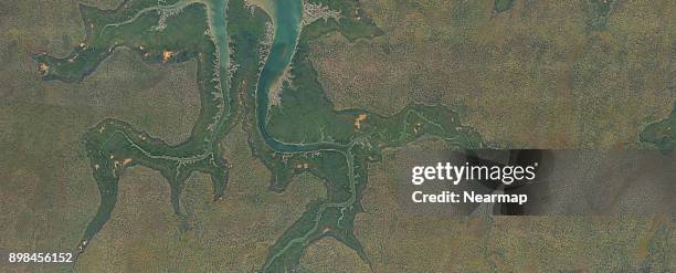 river from above - darwin australia aerial stock pictures, royalty-free photos & images