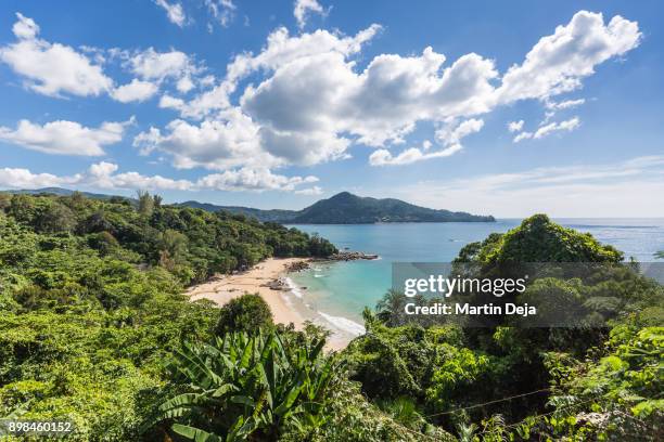 phuket coastline hdr - surin beach stock pictures, royalty-free photos & images