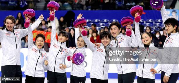Japan figure skating team for PyeongChang Olympics Kana Muramoto, Chris Reed, Kaori Sakamoto, Satoko Miyahara, Shoma Uno, Keiji Tanaka, Miu Suzaki...
