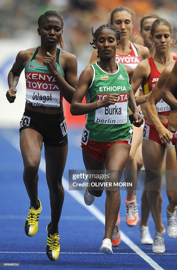 Kenya's Irene Jelagat and Ethipia's Gele