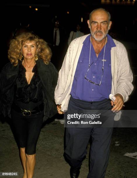 Sean Connery and Wife Micheline Roquebrune