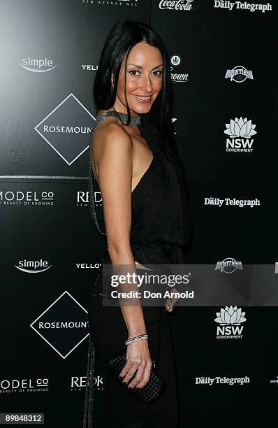 Terry Biviano arrives at the RAFW Review 1 show at the Rosemount Sydney Fashion Festival 2009 at Martin Place on August 18, 2009 in Sydney, Australia.