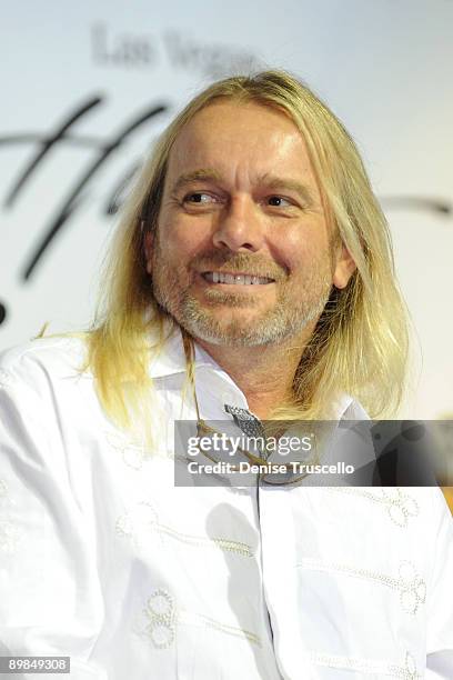 Robin Zander attends a press conference announcing the new ''Sgt. Pepper Live'' show featuring Cheap Trick at Hilton Hotel And Casino Resort on June...