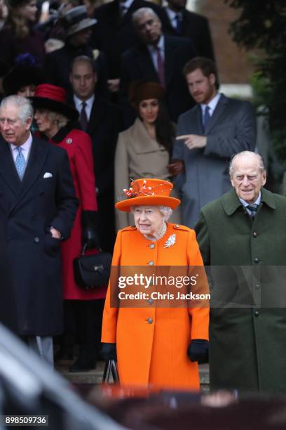 Prince Charles, Prince of Wales, Camilla, Duchess of Cornwall, Queen Elizabeth II, Prince Philip, Duke of Edinburgh, Meghan Markle and Prince Harry...