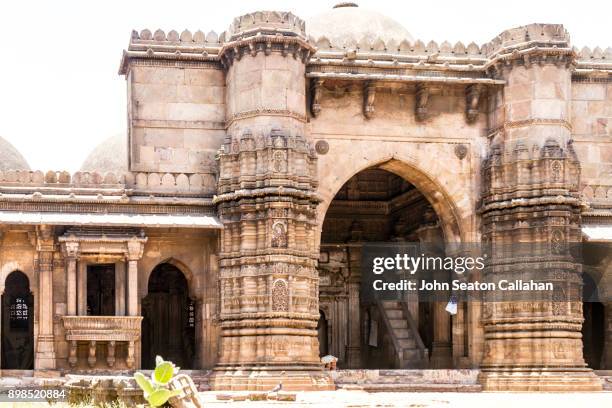 the jama masjid in ahmedabad - ahmedabad jama masjid mosque stock pictures, royalty-free photos & images