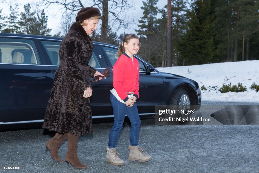 Norwegian Royals Attend Christmas Service