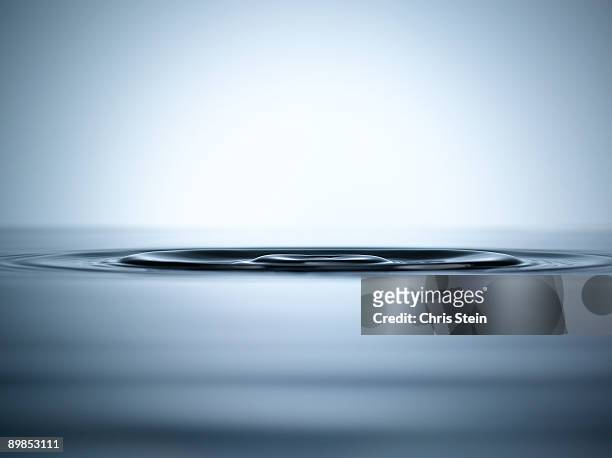 water ripples in a pool of water - surface fotografías e imágenes de stock
