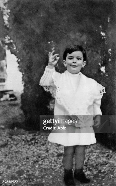 Spanish painter Salvador Dali here as a child c. 1906