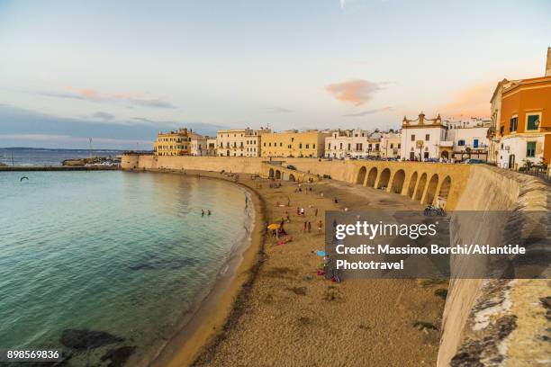 spiaggia della purità - gallipoli stock pictures, royalty-free photos & images