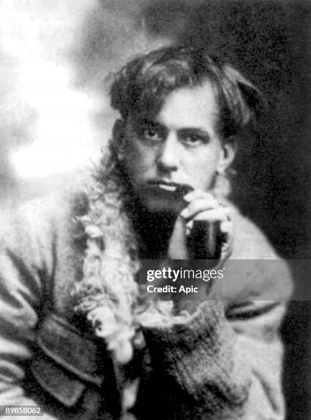 Aleister Crowley english mystic, black magus in Victorian England, founder of the cabbala, here in 1902