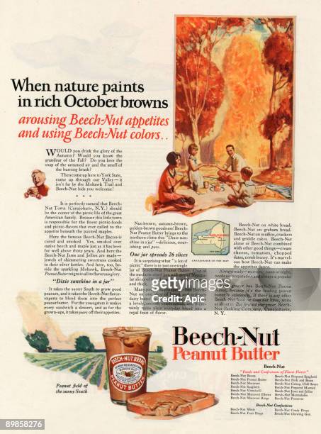 Advertisement for Beech-Nut peanut butter, october 1925