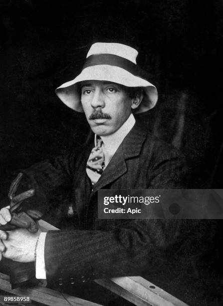 Alberto Santos-Dumont Brazilian aviator, one of the pioneer of the aviation, here c. 1907