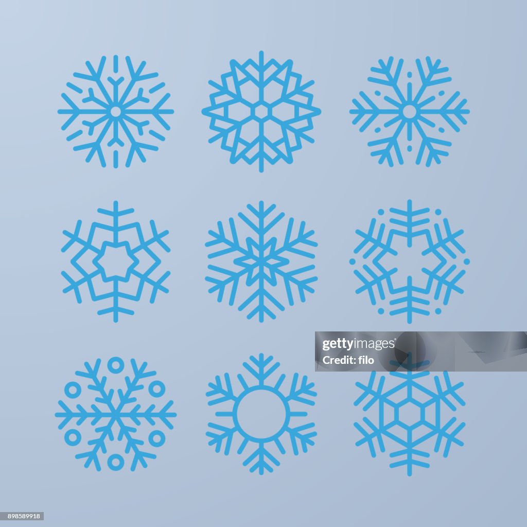 Snowflake Symbols High-Res Vector Graphic - Getty Images
