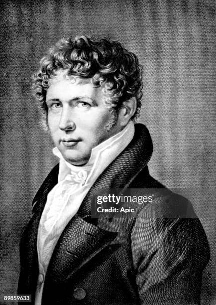 Alexander Von Humboldt german naturalist and explorer, engraving