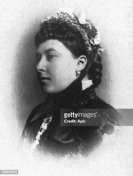 Helena princess of Great Britain wife of Prince Christian of Schleswig Holstein in 1866, photographied between 1875 and 1885, extracted the...