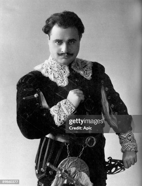 Italian tenor Beniamino Gigli as Edgardo at the Metropolitan Opera c. 1920