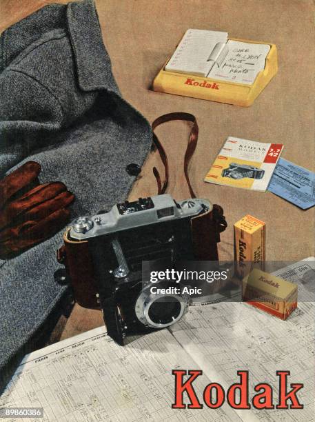 Advertising for the film and Kodak cameras, July 1954