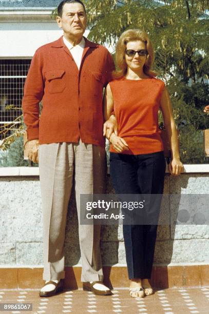 Argentinian politician Juan Peron and his 3rd wife Maria Estela Isabel Martinez, in the 60's during exile in Spain