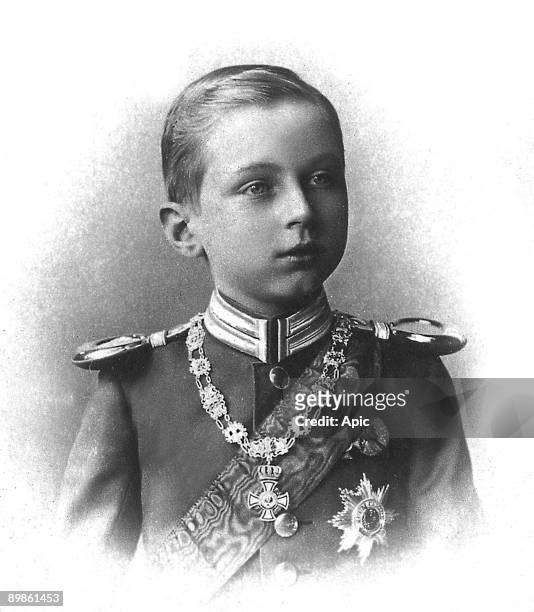 Oscar Prince of Prussia son of the Emperor GuillaumeII and of AugustaVictoria princess of Schleswig Holstein, photographied about 1898-1910,...