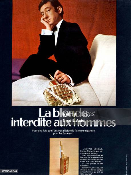 Advert for Royale cigaret, published in french magazine, 70's