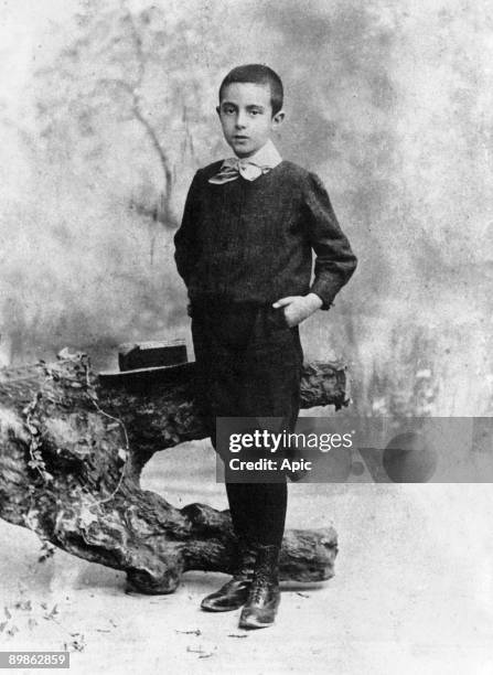 Fernando Pessoa , here at the age of 10 years old in 1898, child from a good family in Portugal