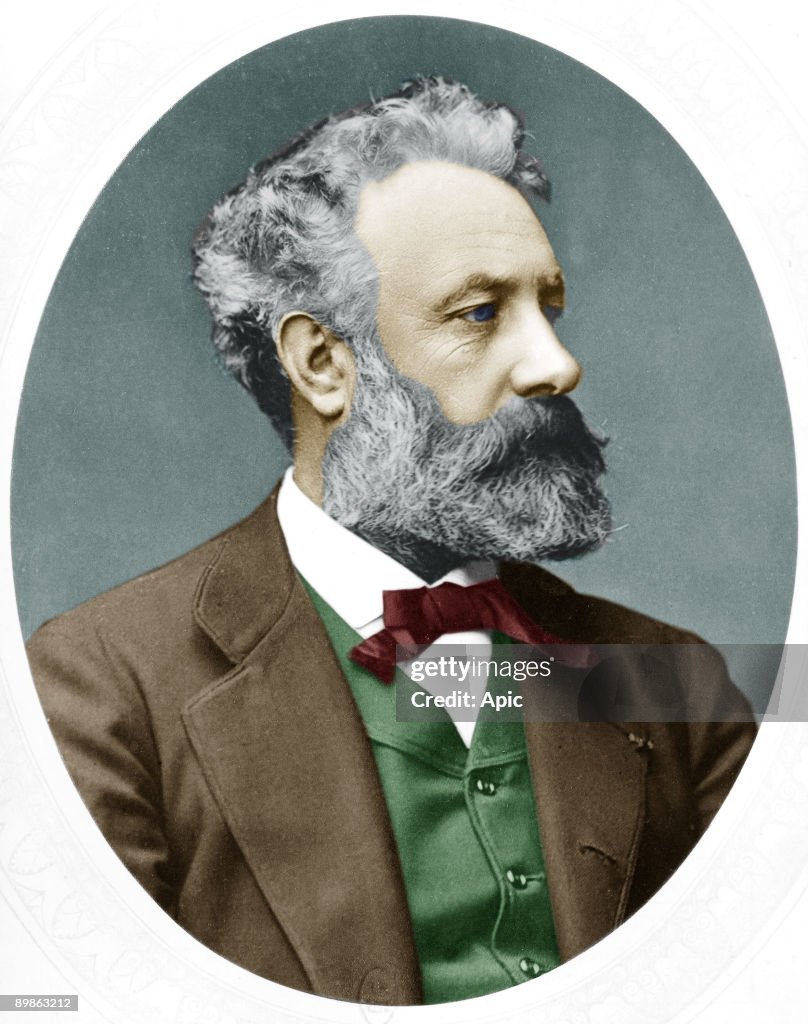 Jules Verne (1828-1905) French novelist, here in 1877