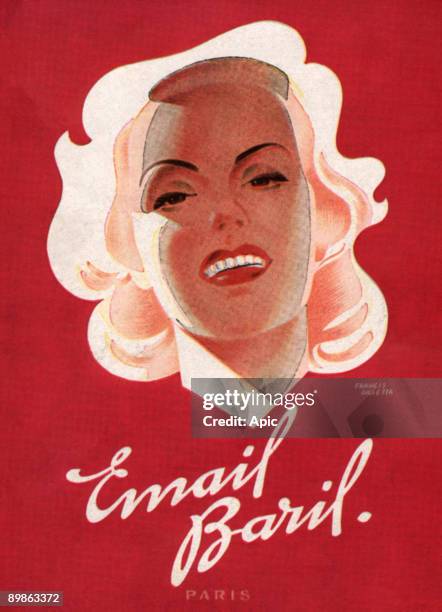 French advertisement for toothpaste Email Baril, 1945