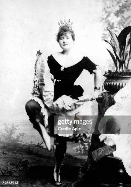 Louise Weber said La Goulue dancer of French cancan in Paris and modele of ToulouseLautrec