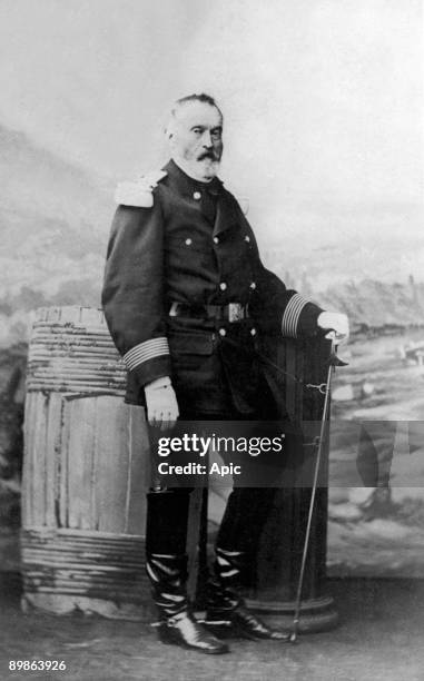 Jacques Leonard Clement Thomas french general he will be shot during the Commune of Paris in 1871, photo by Pierre Petit