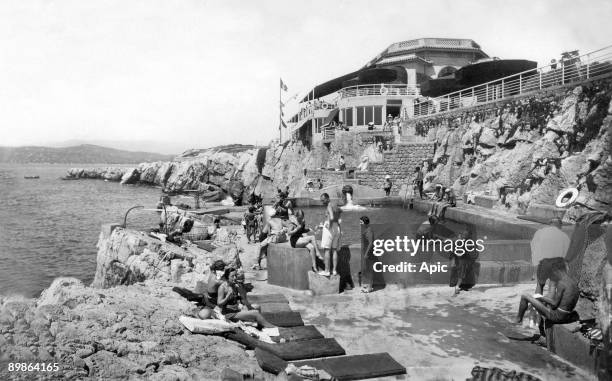 The pavilion Eden Roc on Antibes cape , postcard, 1933