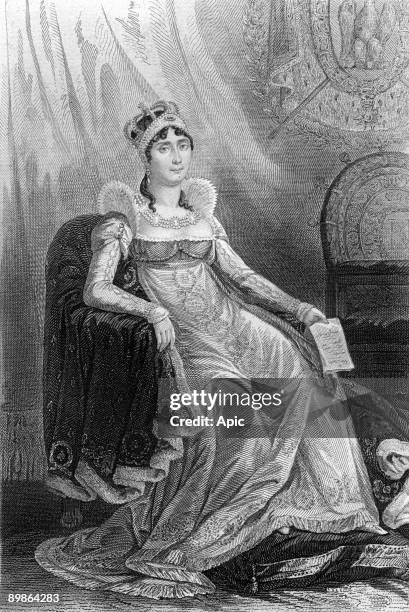 Josephine de Beauharnais french empress wife of Napoleon1st engraving