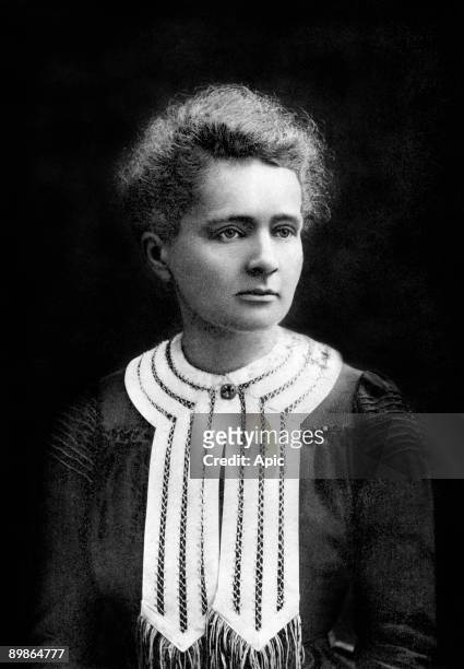 French physicist Marie Curie physics Nobel prize in 1903, chemistry Nobel prize in1911, photo by Eugene Pirou, 1903
