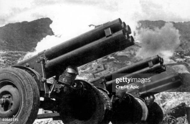 In the battle of Dien Bien Phu on 6 May 1954, Indochina War: Soviet 122mm Fusee popur used the 1st time at the Battle of Dien Bien Phu on the night...