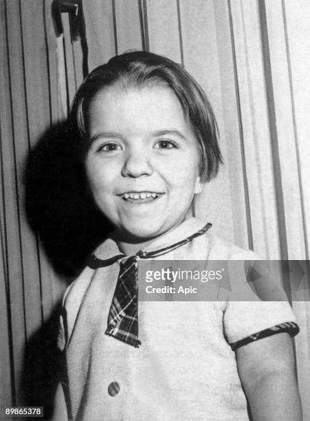 Mimi Mathy, french comedian, here as a child c. 1962