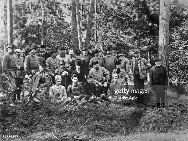 Czar of Russia Nicolas II during hunting, c. 1895