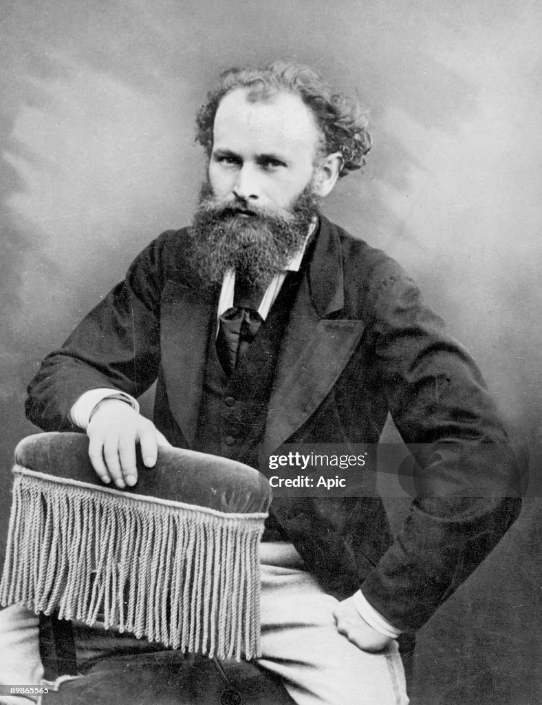 Manet Ridge Edouard Manet french impressionnist painter, picture by Nadar c. 1875 ...