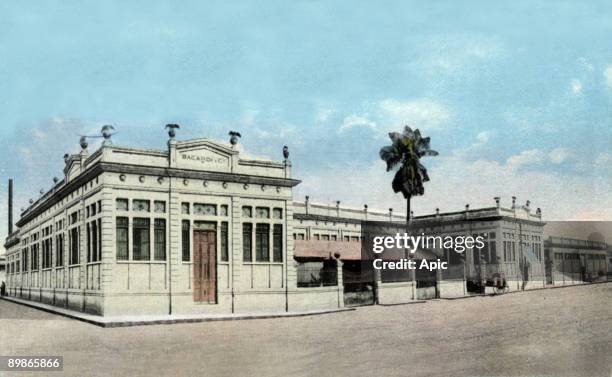 Postcard a Santiago de Cuba by the manufacturing Bacardi 1928