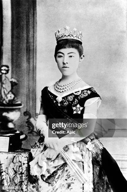 Princess HaruKo called empress Shoken , wife of japanese emperor MutsuHito called Meiji