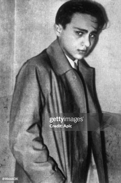 Herschel Grynszpan young polish Jew who in 1938 killed Ernst von Rath, he was given by Vichy to Germans