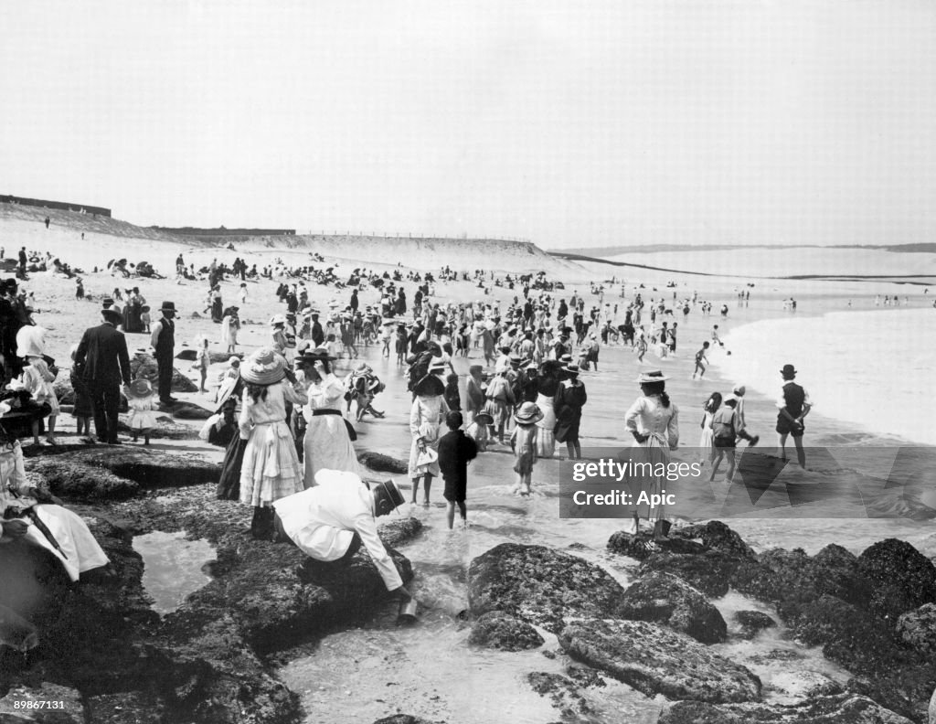 Bondi beach in Sydney, Australia, c. 1900