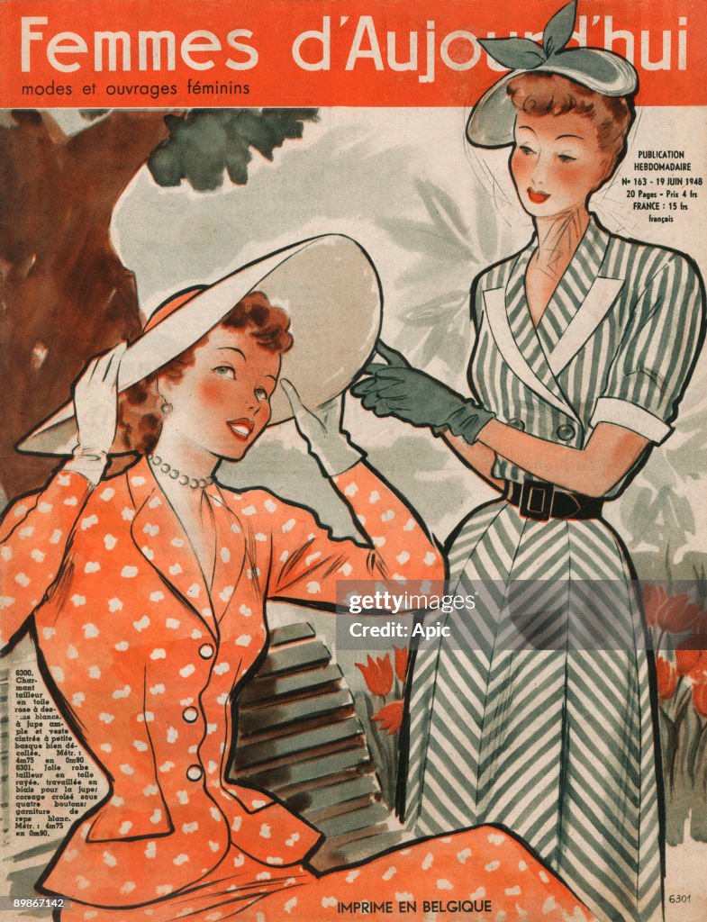 Cover of french women's magazine "Femmes d'aujourd'hui" june 19, 1948