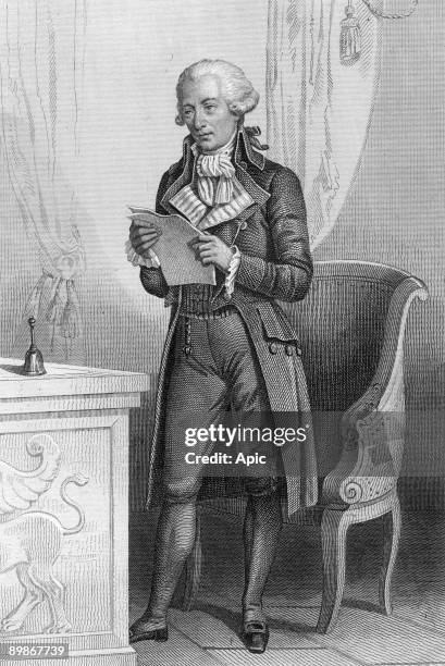 Pierre Vieturnien Vergniaud 1753-1793 MP Girondin lawyer and orator of the Revolution Francaise