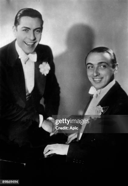 French singers Jacques Pills and Georges Tabet c. 1935