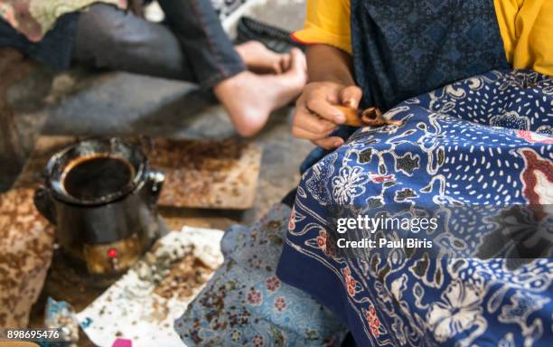 handmade batik, yogyakarta , java, indonesia - batik indonesia stock pictures, royalty-free photos & images