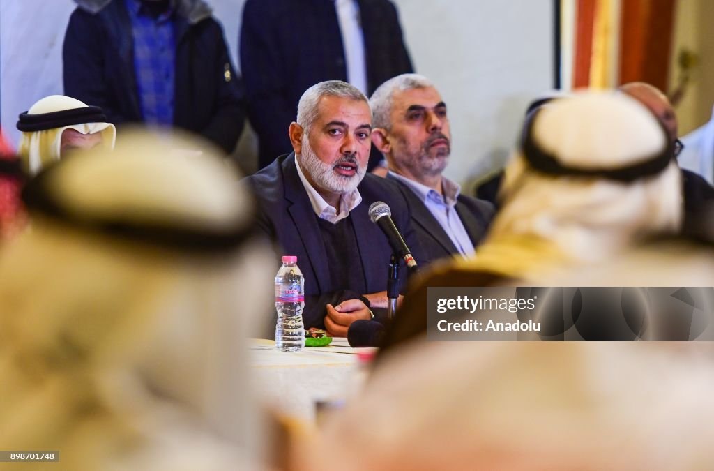 Head of the Political Bureau of Hamas, Ismail Haniyeh...