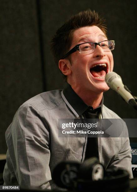 Singer-songwriter Gary Go performs at SIRIUS XM Studio August 18, 2009 in New York City.