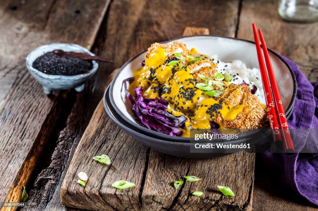 Katsu Curry with chicken escalope